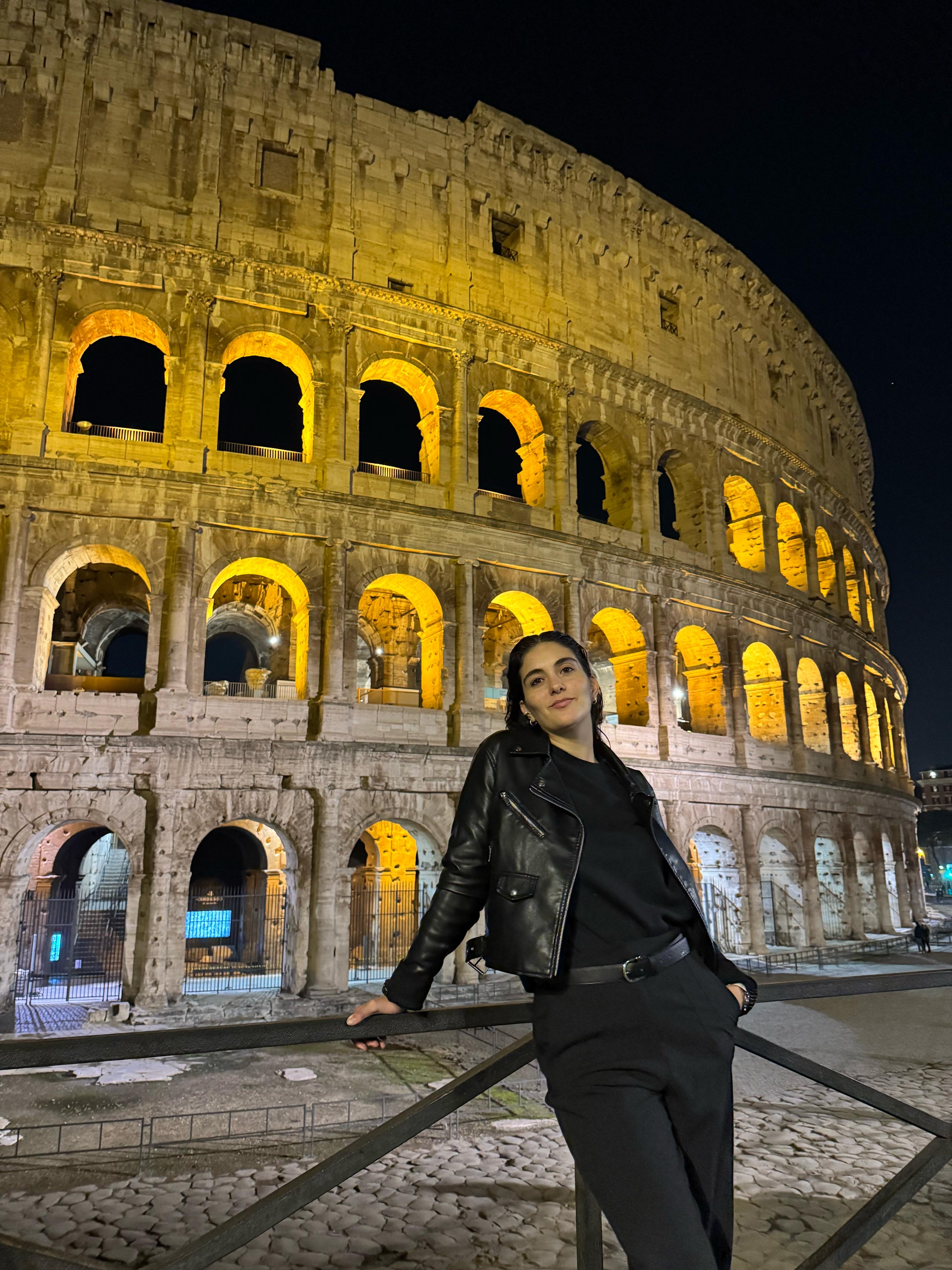 Fiamma probando comida